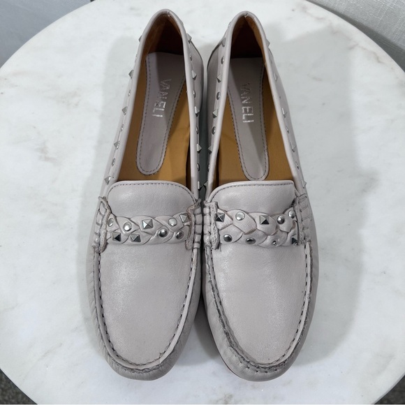 Vaneli Aedan Leather Studded Loafers Size 9 - Picture 2 of 13